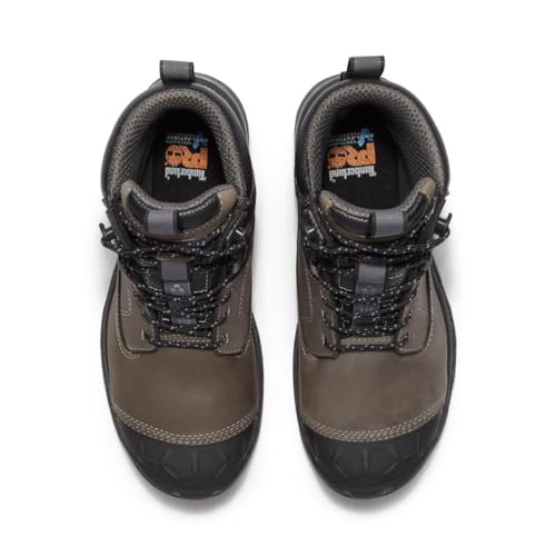 Image of Timberland PRO Men's 6 Grey /Black Boondock Comp Toe WP SR Boot