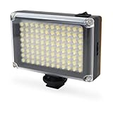 Multi-Color Camera Light,BESTFYOU Dimmable 96 LED Video Light with 2500 mAh Battery and Compatible for 1/4” Female Screw