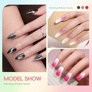 PEACECOLOR 51Pcs Kit Unghie Gel Completo con lampada U V Fresa per Unghie,24 Colori Gel Ricostruzione Unghie Poly Unghia Gel con Base & Top Coat Nail Art per Principianti e Professionisti