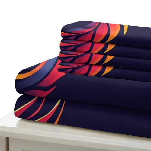 Housse de couette dragon 3D parure lit microfibre hypoallergénique 135x200 - 6