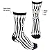 Maccabi Official Pair Juventus FC Vertical Stripes Socks With Logo, Size 9-13