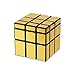 Produktbild Andux Zone Unregelmäßige Zauberwürfel Puzzle Geschwindigkeit Twist Spiegel Glatte Magischer Würfel - 3x3x3 YXMF-01 (Gold / Schwarz)
