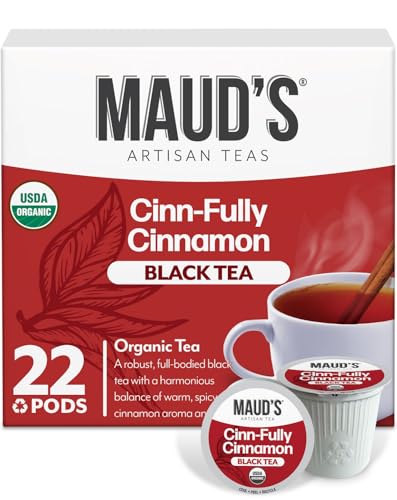 Image of Maud's Organic Cinnamon Black Tea Pods, 22ct