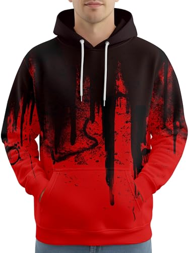 Image of PAGYMO Graphic Hoodies for Men Funny Novelty Pullover Hooded Sweatshirt