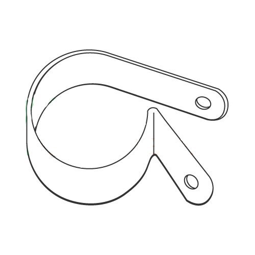 5/8 X .203 X .678 Standard Nylon Cable Clamps/Clamping Diameter: 5/8" / Hole Size: .203" / Contact Length: .678" (Carton: 2,500 pcs)