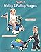 RIDYEE 2-in-1 Toy Wagon for Toddlers 1-3, Kids Pull-Along with Removable Seat and Adjustable Handlebar, Baby Push Walker with 8L Large Basket, Steering Limit, DIY Sticker, Blue