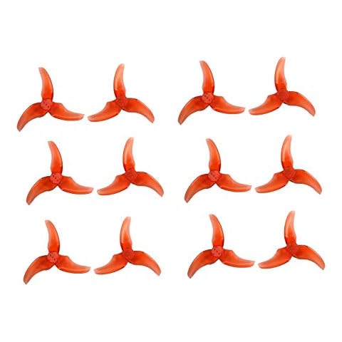 usmile EMAX 6 Pairs of 2.5 inch Avan Rush Propeller Props for Brushless Micro Carbon Fiber Quadcopter Quad Frame 100 110 120 FPV Racing Frame 1106 brushless Motor Cover