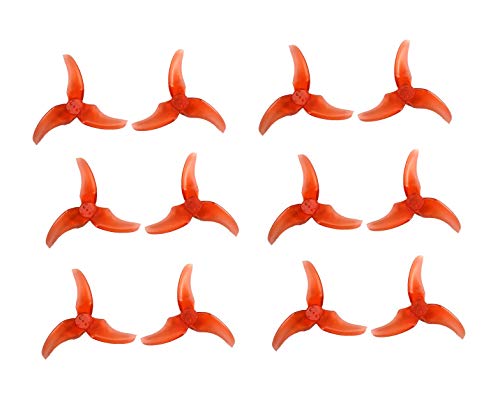 EMAX 6 Pairs of 2.5 inch Avan Rush Propeller Props for Tiny Hawk Freestyle Brushless Micro Carbon Fiber FPV Racing Quadcopter Quad Drone Frame 100 110 120 1106 brushless Motor