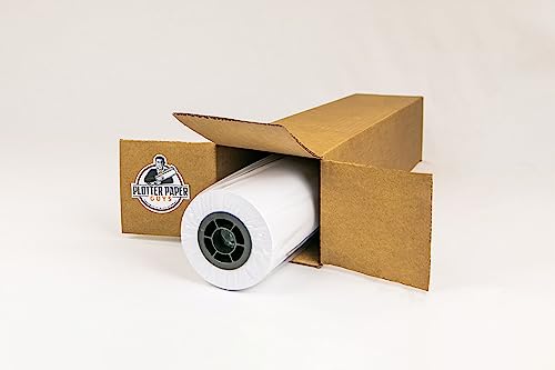 36lb Heavyweight Coated Bond Paper, 42" x 100', 2" core, 1 roll per box by Plotter Paper Guys - Used condition - US$40.88