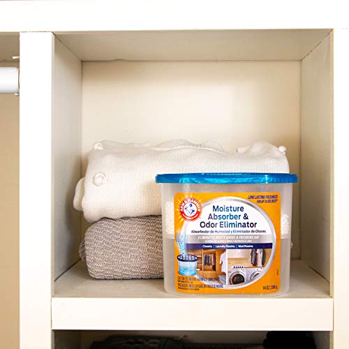 Arm & Hammer FGAH14 Fragrance Free Disposable Moisture Absorber And Odor Eliminator 14 Oz. Tub thumb #5