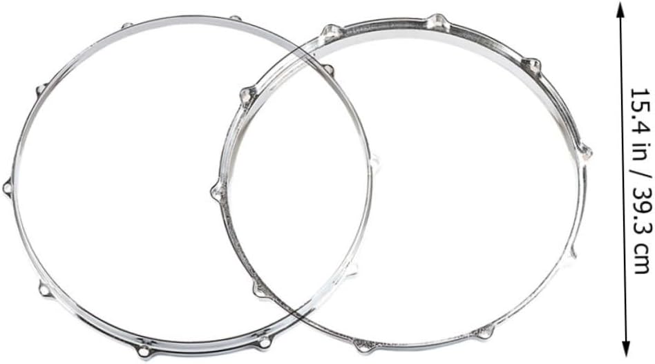 SUPVOX 2pcs Snare Drum Circles Side Hoops for Sound Easy Installation for Drummers Bands and Beginners