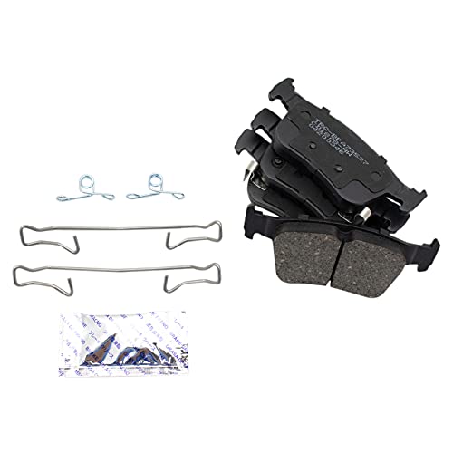 Image of TRQ Rear Brake Pad and Rotor Set Ceramic Compatible with 2017-2020 Honda Civic