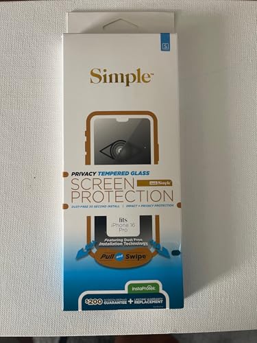 Protection d'écran iPhone 16 Pro en verre trempé contre les chutes et rayures
