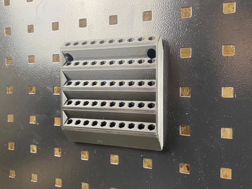 Halterung für 50 Bits Bithalter für Güde - Gedore - ADB - Kraftwerk Lochwand Vierkantlochung 38 mm / 10 mm Lochwand Zubehör