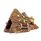 TOGEVAL 本物 ジュエリー タワー 装飾品 装飾品 工芸品 水族館 隠れ家 岩 水槽 装飾 水族館 装飾 魚 水槽 装飾品 水族館 装飾 エビ 隠れ家 ジュエリー 樹脂 黄金