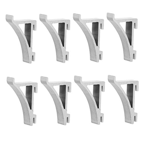 HOLIDYOYO 8 piezas Clip de Estante de Congelador Inoxidable de Soporte para Refrigerador Ganchos de Estante para Frigorífico Herramienta de Sujeción Instalación y Uso Diseño Seguro y