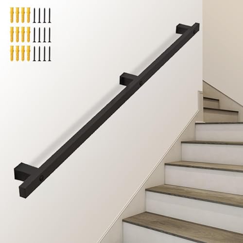 Rambarde d'escalier noire moderne pour sécuriser votre jardin