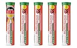 Multivitamin + Minerals - 5 x 20 effervescent Tablets - Pomegranate Flavor - T&D Pharma German Multivitamin + Minerals - Made in Germany