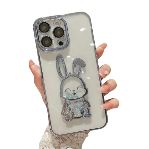 Carcasa iPhone 15 anti-choc Toon Ours Liusha à paillettes