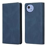 Gedurya AQUOS wish5 ケース 手帳型 アクオス ウィッシュ5 スマホケース SH-M32 SH-52F 用 ケース手帳型 アクオスウィッシュ5 携帯カバー SIMフリー docomo ワイモバイル 楽天モバイル 6.6インチ対応 シャープ AQUOS wish5 手帳型ケース マグネット式 カード収納 スタンド機能 全面保護 財布型 (ブルー)