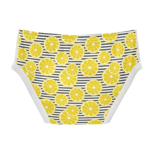 Cotton Little Boys Briefs Soft Striped Lemon Toddler Underwear2