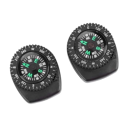 Zerodis Portable Watch Band Compass,Lightweight Plastic Design, Ideal for Camping and Hiking, Includes Dismantable Features and Strap Hole for Easy Attachment Mountaineering Rock - Image 2