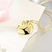 Greendou Fashion Jewelry 18K Gold Plated Love Heart Pendant Necklace for Women and Girls