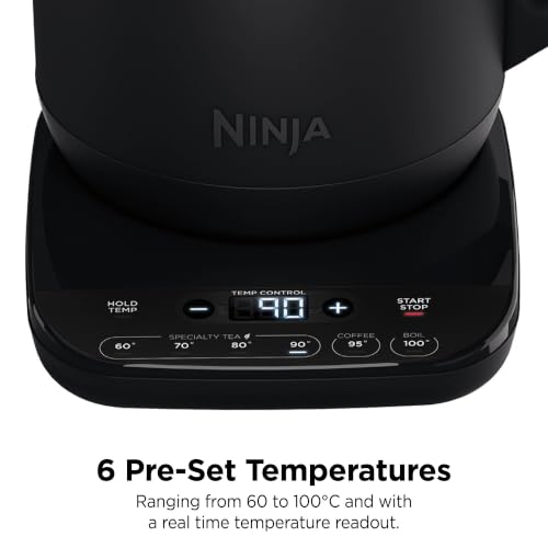 Ninja Good Temperature 1.7L Kettle, Fast Boil, Matte Black KT200UK - Image 6