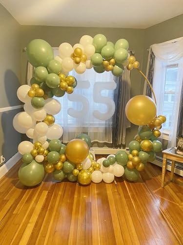 Image of 6 Balloon Numbers Birthday Decorations, 40In White Balloons for Men Women | Eye-catching Appearance, Perfect Decorative Centerpieces, Convenient Self-sealing Structure, Widely for Various Occasions