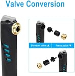 Kit de réparation de vélo CHUMXINY, outil 16-en-1, pompe à vélo mini 120Psi, kit de patch pour pneus de vélo, alliage d'aluminium bleu, pour VTT et vélos de route