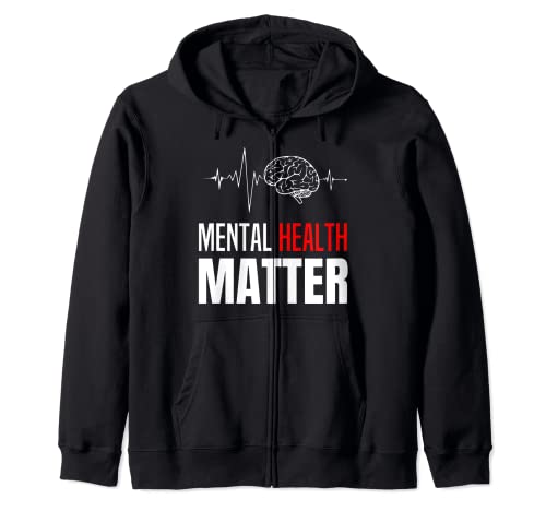 Mental Health Matter Camiseta Conciencia del problema cerebral humano Sudadera con Capucha
