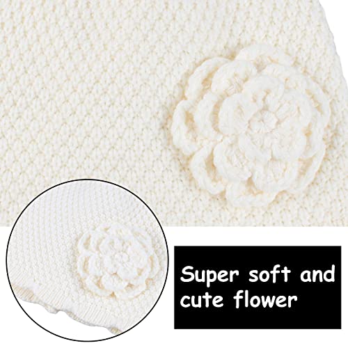 Bamery Winter Little Girls' Beanie Hat Cute Toddler Girl Knitted Hat Cotton Warm Hats for Under 6 Years4