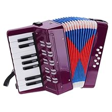 The accordion is a free reed instrument with a keyboard that can produce beautiful sounds. By playing the accordion, you can develop your musical sense and hand coordination. It is definitely a great musical instrument gift for beginners. Button Acco...
