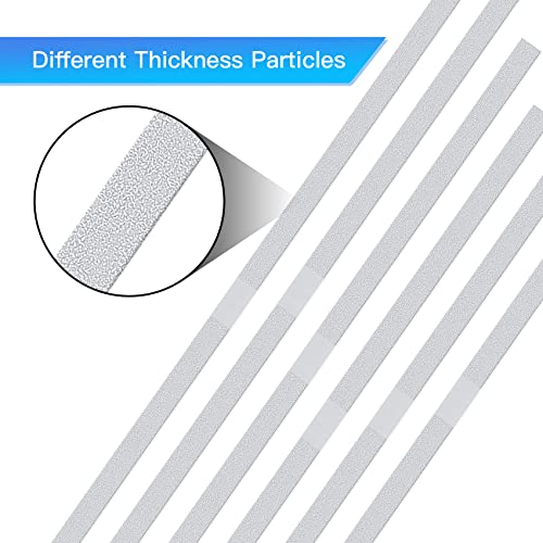 annhua teeth sanding strip 4 mm med grit dental sanding strips with uniform particle reusable stainless steel dental abrasive strips for dentists braces polishing - one side12 pcs