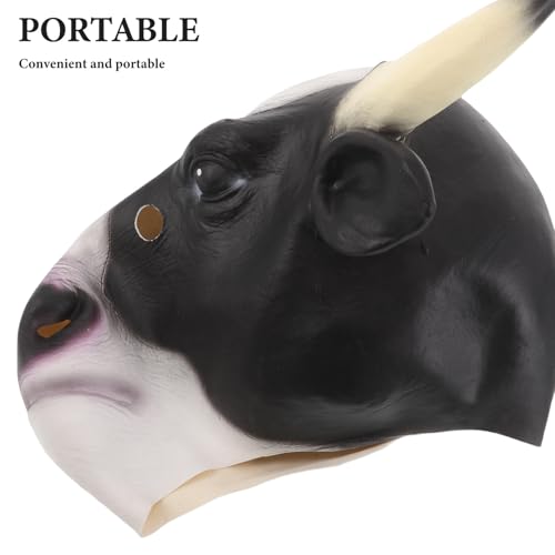 Masque vache réaliste latex Hemobllo avec structure légère et portable - 3