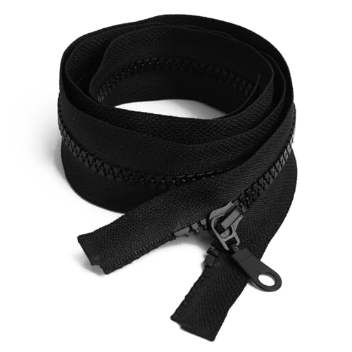 1 Pc Cremallera Negra 80 Cm, Tamaño 5, Separables, Cremalleras De Plástico Duraderas Para Chaquetas, Bolsos, Faldas, Almohadas, Ropa De Mascotas, Diy, Costura, Decoración De Ropa