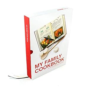 Suck UK My Family Cookbook, Kookboek Voor Familierecepten En Kookdagboek, Onze Levensgeschiedenis, Rood, 16 cm x 22 cm x…