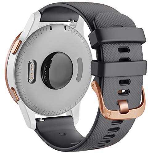 Correa de 18/20 mm de silicona para Garmin Forerunner 245 ideal para entrenamientos y uso diario 7