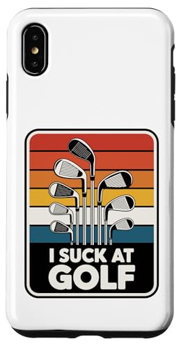 I Suck At Golf Joke ʔSt s Ȓj St X}zP[X iPhone XS Max p