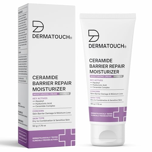 Image of DERMATOUCH Ceramide Barrier Repair Moisturizer | Deep Hydration & Barrier Support | Helps Reduce Moisture Loss | 50g