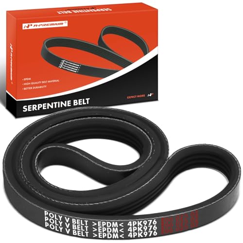 A-Premium - A-Premium Engine Serpentine Drive Belt Compatible with Hyundai, Kia, Mitsubishi, Chrysler, Acura, Dodge, Honda, Infiniti & Mercury Cars - Elantra, Rio, Mirage, Eclipse, Galant, Sebring, NSX & More