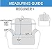 RHF Reversible Oversized Recliner Chair Covers Large Recliner Cover Pet Cover for Recliner Slipcovers Machine Washable (Recliner Oversized: Light Beige/Light Beige)