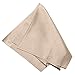 Fine Tan Silk Pocket Square - Full-Sized 16