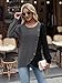 Christmas Sweaters for Women Blouses 2026 Early Fall Fashion Clothing School Outfits for Teachers Womens Tops Boho Long Sleeve Shirts Cowboy Chic Button Down Sweatshirt Darkgray XX-Large