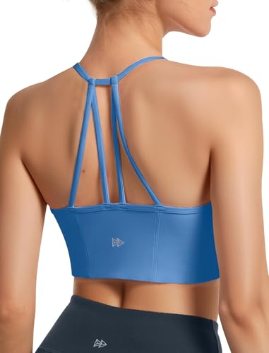 Brasier de yoga transpirable Yvette con tirantes delgados que eliminan el sudor