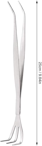 Miniatura 4 de Agatige Rastrillo de mano de jardinería 2 en 1, rastrillo de acero inoxidable para cultivar, aflojar el suelo, esparcir mantillo