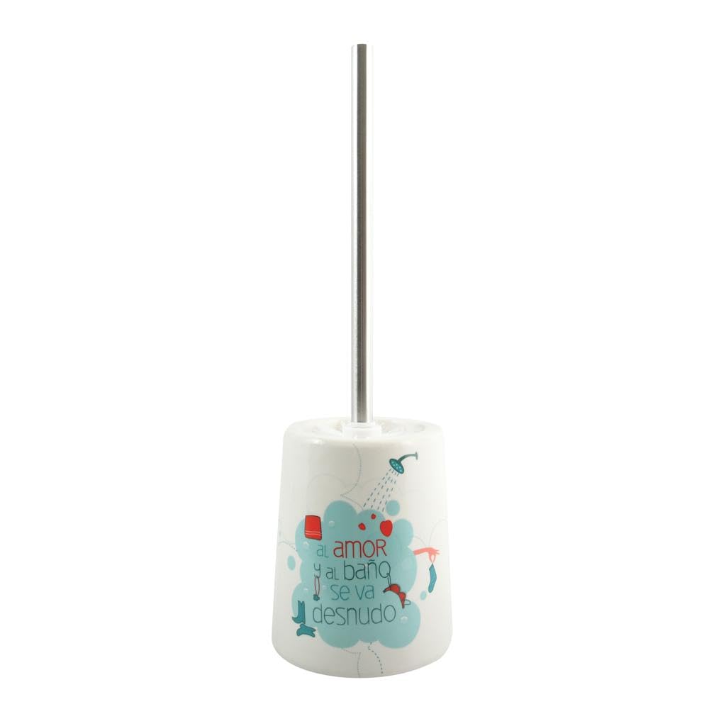 Brosse WC avec support polyrésine MSV Scarlett pour salle de bain