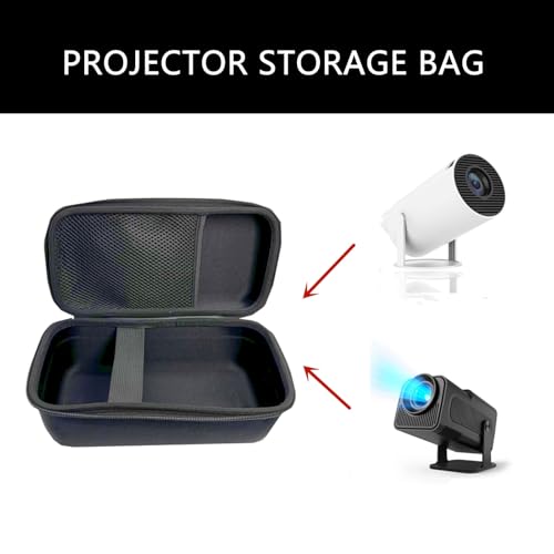 Estuche portátil de viaje para proyectores, funda protectora de almacenamiento con compartimento para accesorios miniatura 2