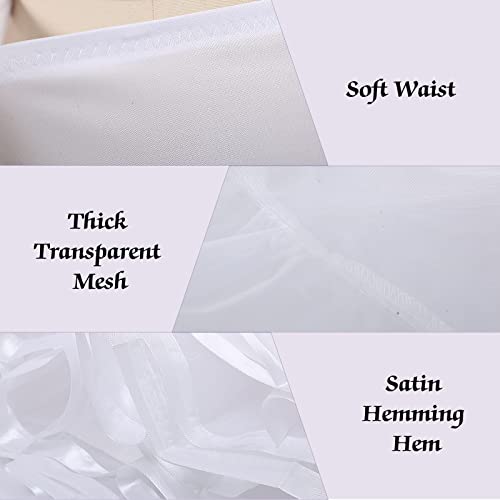 SOMOYA Women's 1950s Petticoat Lightweight Vintage Skirt Elastic High Waist A-Line Floor Length Ballet Underskirt2