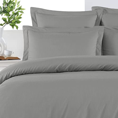 Sensei La Maison du Coton Versailles 120 Thread Count Cotton Satin Fitted Sheet, White, 200 x 200 cm, 200x200 - Image 2